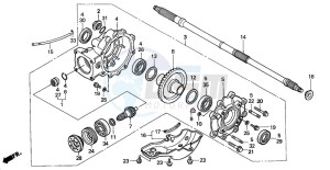 TRX350TM RANCHER S drawing FINAL DRIVEN GEAR