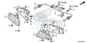 TRX680FAF TRX680 Europe Direct - (ED) drawing TAILLIGHT