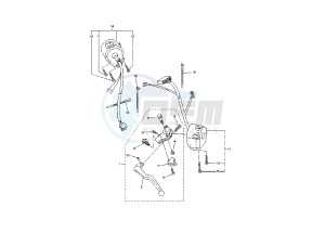 FZ6-SA FAZER 600 (ABS) drawing HANDLE SWITCH- LEVER