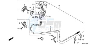 NC700XDC drawing PARKING BRAKE LEVER