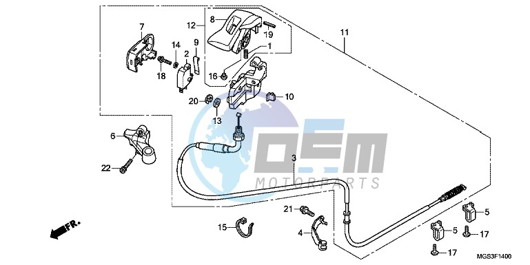 PARKING BRAKE LEVER