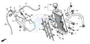 CRM125R drawing RADIATOR