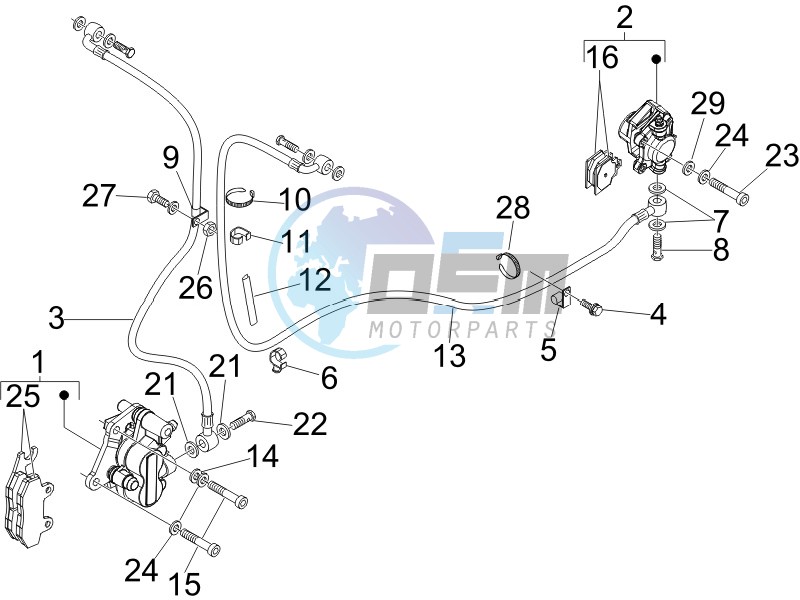 Brakes pipes - Calipers