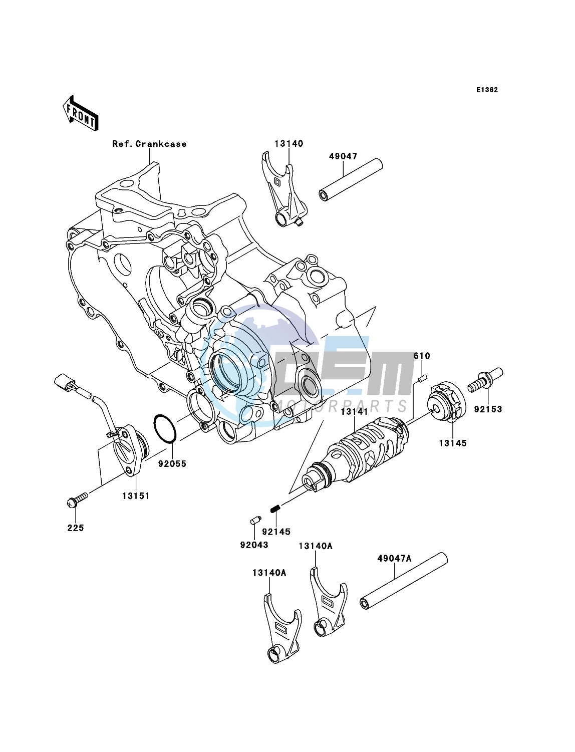 Gear Change Drum/Shift Fork(s)