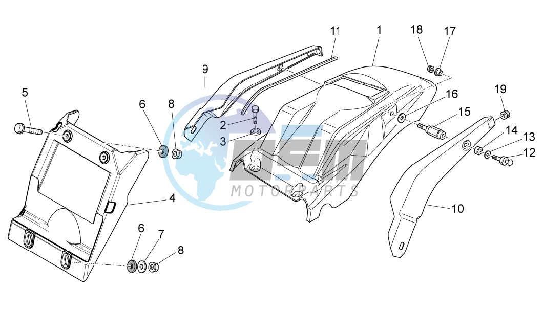 Rear body I- Mudguard