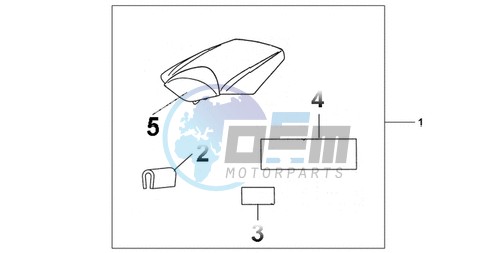 REAR SEAT COWL REPSOL