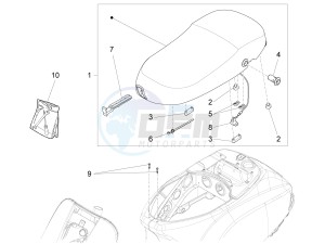 LX 150 4T 3V ie E3 Vietnam drawing Saddle - Tool roll