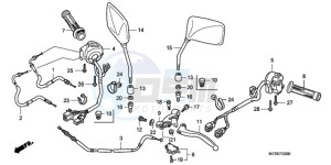 CBF600N9 Europe Direct - (ED) drawing HANDLE LEVER/SWITCH/CABLE