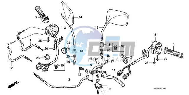 HANDLE LEVER/SWITCH/CABLE