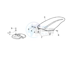 Typhoon 50 2t e2 drawing Wheel housing - Mudguard