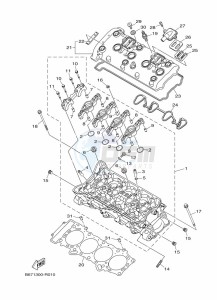 MT-10 MTN1000 (B67P) drawing CYLINDER HEAD