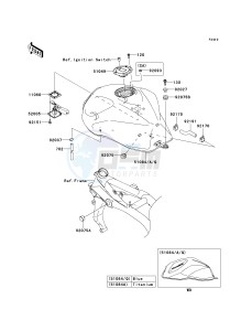 ZR 1000 A [Z1000] (A6F-A6F) A6F drawing FUEL TANK