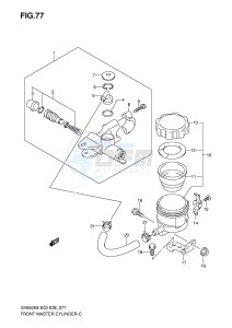 SV650 (E3-E28) drawing FRONT MASTER CYLINDER (SV650SAK8 SAK9 SAL0)