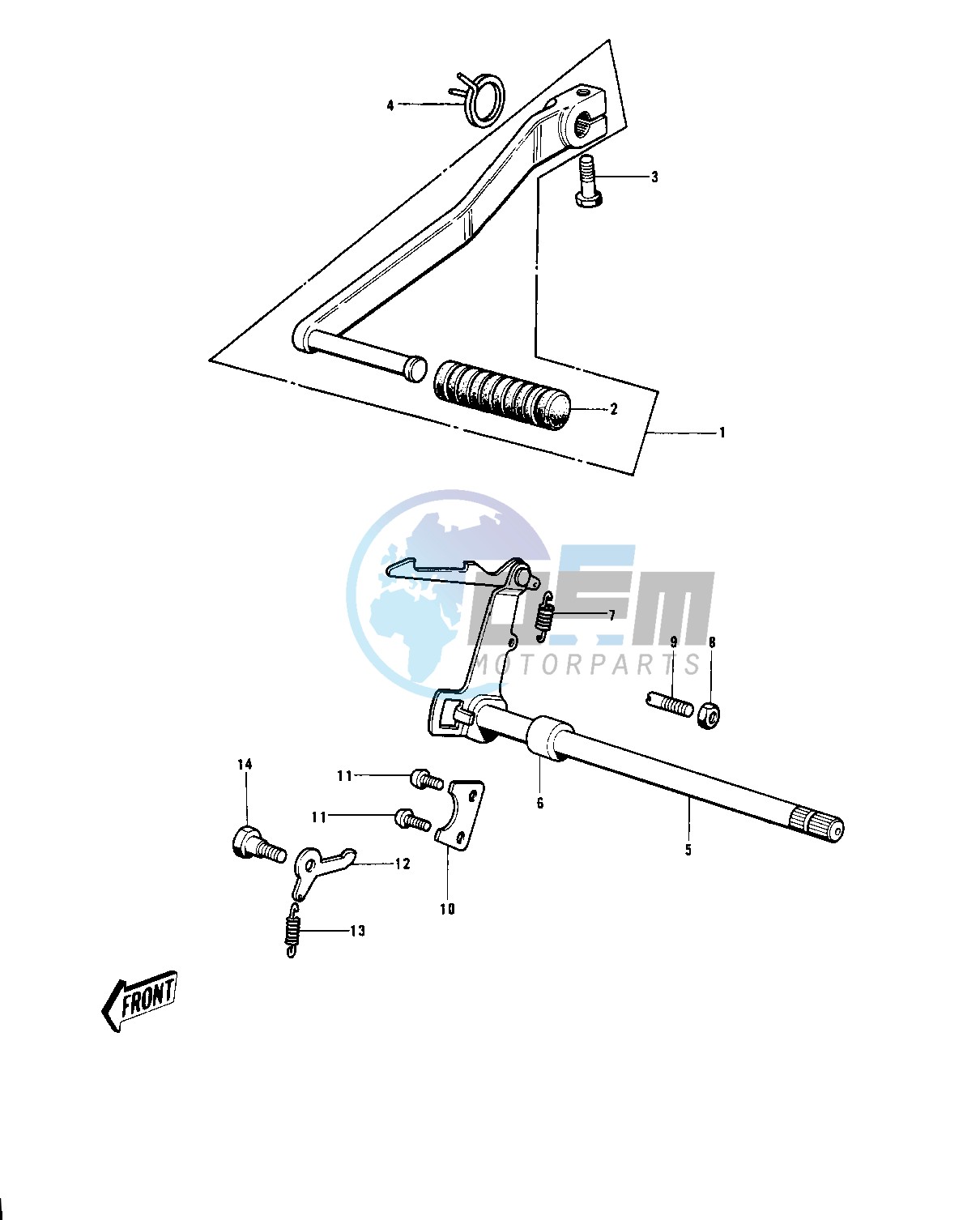 GEAR CHANGE MECHANISM -- 70-73- -