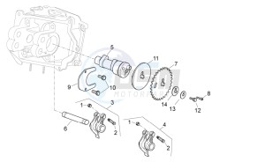 Atlantic 125 e3 drawing Camshaft