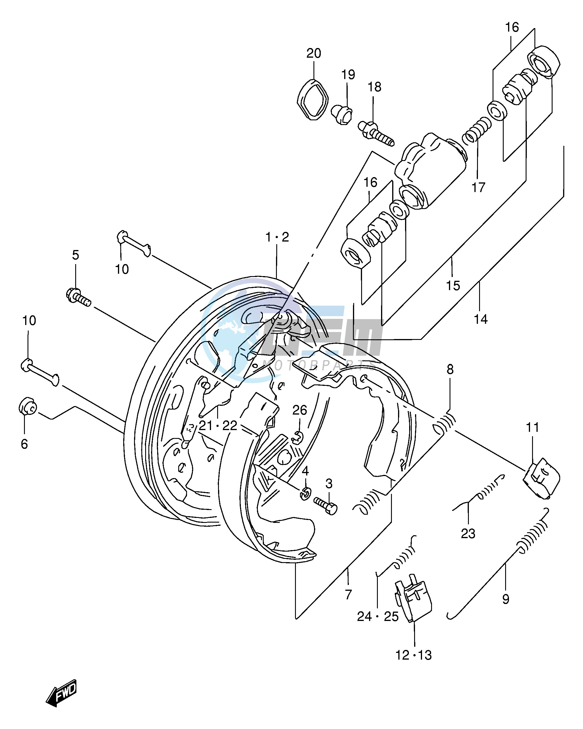 FRONT WHEEL BRAKE