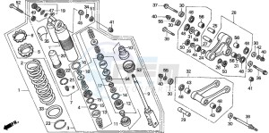 CR250R drawing REAR CUSHION