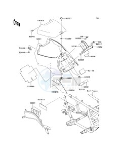 KVF 650 B [PRAIRIE 650 4X4 ADVANTAGE CLASSIC] (B2) [PRAIRIE 650 4X4 ADVANTAGE CLASSIC] drawing SIDE COVERS