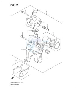 GSX1300R drawing REAR CALIPER