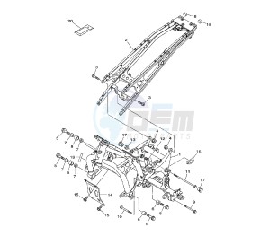 XTZ SUPER TENERE 1200 drawing FRAME