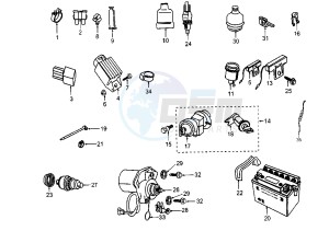 VIVACITY - 100 cc drawing ELECTRICAL DEVICES