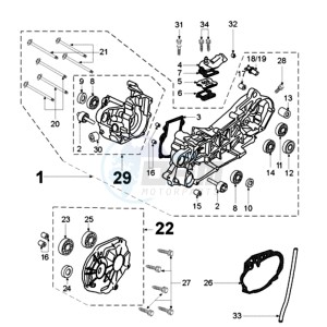 FIGHT EA BE drawing CRANKCASE