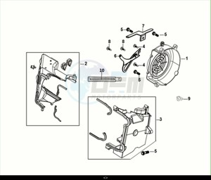 JET4 RX 125 (XE12W4-EU) (E5) (M1) drawing SHROUD ASSY