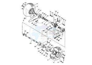 YFA BREEZE 125 drawing REAR WHEEL