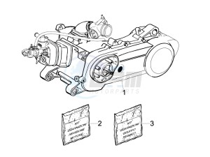 Runner 50 Pure Jet drawing Engine assembly