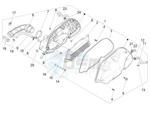 GTS 125 E4 ABS 4T SUPER (EMEA) drawing Air filter