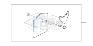 VT750C9 Europe Direct - (ED / MME) drawing BACKREST PLATE