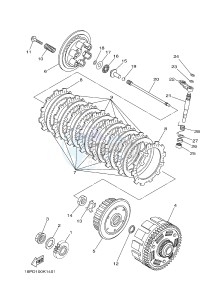 YFZ450R YFZ450RSEB YFZ450R SPECIAL EDITION (18PM 18PN) drawing CLUTCH