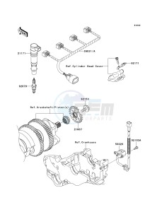 ZG 1400 A [CONCOURS 14 ABS] (8F-9F) A9F drawing IGNITION SYSTEM