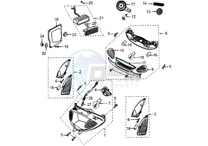 VIVACITY - 100 cc drawing HEADLAMPS-BLINKERS