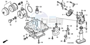 CBR600RR9 UK - (E / MME SPC 3E) drawing OIL PAN/OIL PUMP