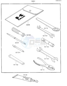 KL 250 C [KLR250] (C1-C2) [KLR250] drawing OWNER TOOLS