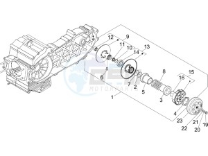 X9 500 Evolution 2006-2007 (USA) drawing Driven pulley