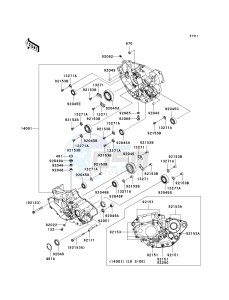 KX 450 D [KX450F] (D7F) D7F drawing CRANKCASE