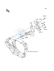 KX450F KX450D6F EU drawing Water Pump