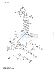 DL 650 V-STROM EU-UK drawing REAR CUSHION LEVER