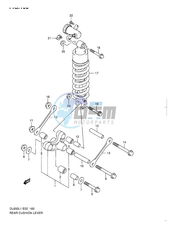 REAR CUSHION LEVER