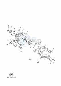 XSR125 MTM125 (BFG1) drawing WATER PUMP