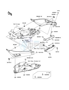 ER-6n ABS ER650D9F GB XX (EU ME A(FRICA) drawing Seat Cover