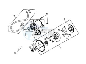 FIDDLE II 125 drawing STARTER CLUTCH