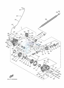 YXF1000EW YX10FRPAP (B4JF) drawing FRONT DIFFERENTIAL