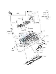 NINJA_ZX-6R ZX636EFFA FR GB XX (EU ME A(FRICA) drawing Cylinder Head