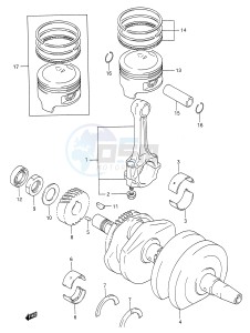 GS500E (E28) drawing CRANKSHAFT