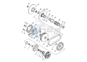 YFM FW KODIAK 400 drawing CLUTCH