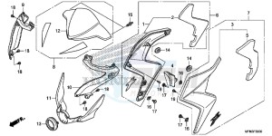 CB1000RAE CB1000R ABS E drawing COWL