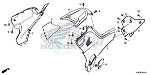 TRX500FA6H Europe Direct - (ED) drawing SIDE COVER/TANK COVER